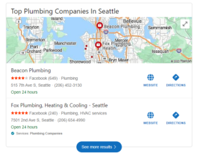 Bing business listing