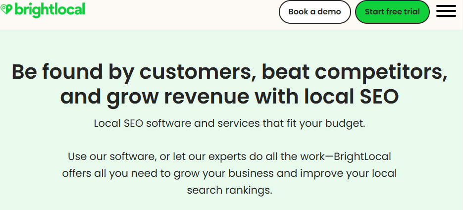 use brightlocal for local keyword research